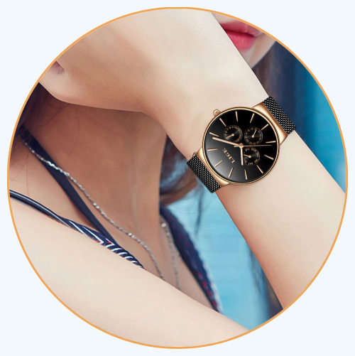 LIGE 9868 - MilanTop Brand Luxury Waterproof Ultra Thin Multifunction Watch