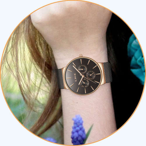 LIGE 9868 - MilanTop Brand Luxury Waterproof Ultra Thin Multifunction Watch