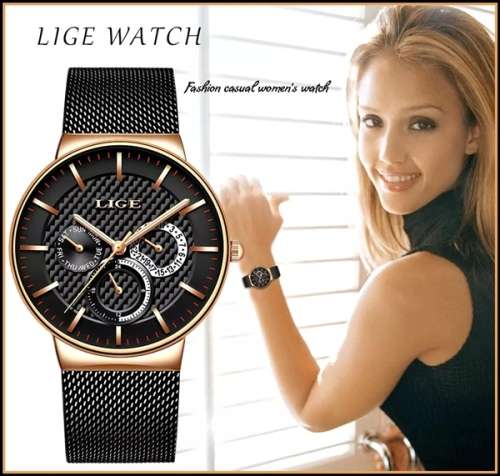 LIGE 9868 - MilanTop Brand Luxury Waterproof Ultra Thin Multifunction Watch