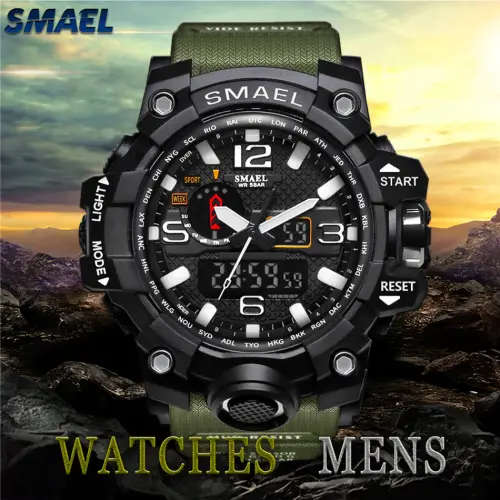 **SMAEL* SL-1545 * Multifunction Military Sport watch with Brand Box ~Big Dial (51mm )~
