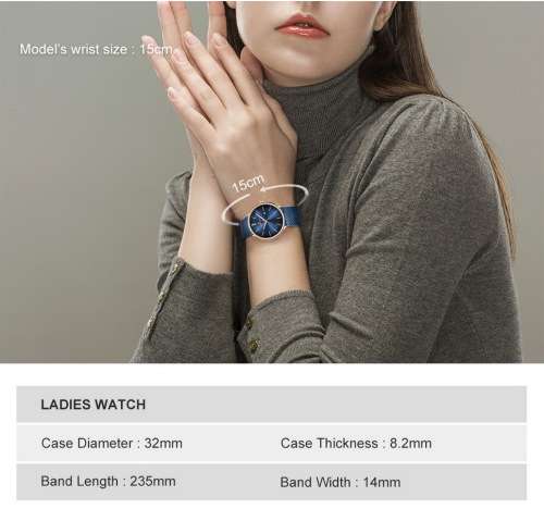 *Naviforce 3012 *  - Ladies Lovely Quality Fashion Watch *All Steel* Blue* 2 Sizes *