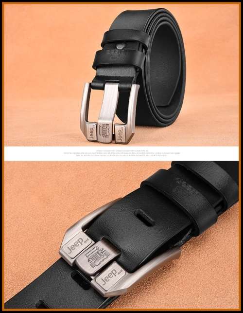 *Men * Designer * Buckle Brown or Black Leather Waist Belt-HIGH FASHION HOT!