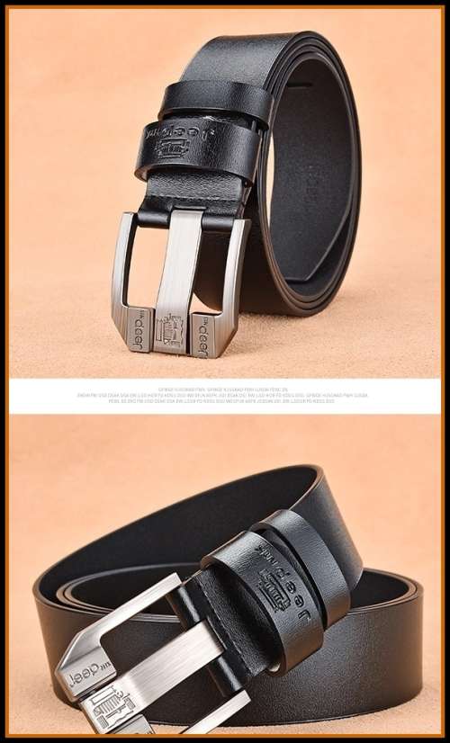 *Men * Designer * Buckle Brown or Black Leather Waist Belt-HIGH FASHION HOT!