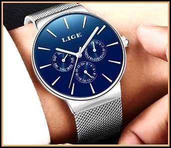 LIGE 9868 - MilanTop Brand Luxury Waterproof Ultra Thin Multifunction Watch