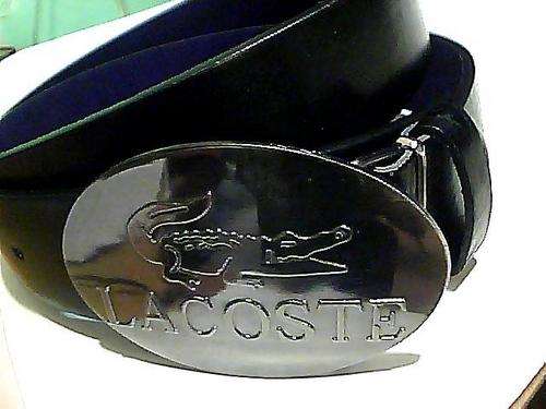 1 BLACK BELT WITH BIG LACOSTE  BUCKLE