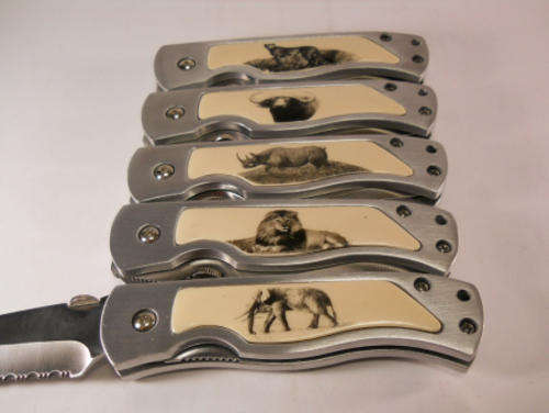 ** BIG FIVE -BOXED LOCK  KNIFE****