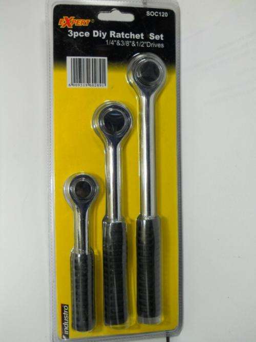 ****3PC EXPERT INDUSTRO  RATCHET SET****