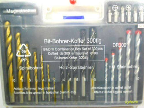 *****300 PCS DRILL BIT SET*****TUNGSTEN COATED*****