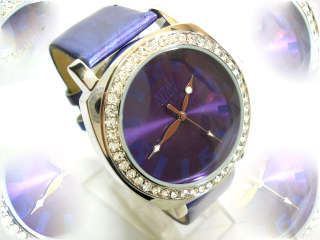 -ALTAV LADIES HIGH FASHION SPECKLED PURPLE STRAP  WATCH-