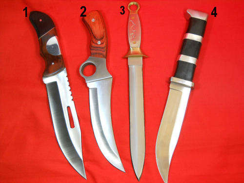 ***3 HUNTING KNIVES and STILLETTO***ONCE OFF BARGAIN!!