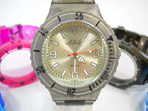 INTRERCHANGEABLE  5 STRAP WATCH