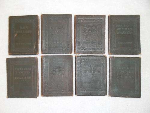 8 Small Antique Poem books probably 1800`s