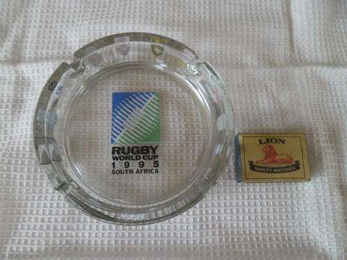 Rare 1995 word cup Rugby glass astray