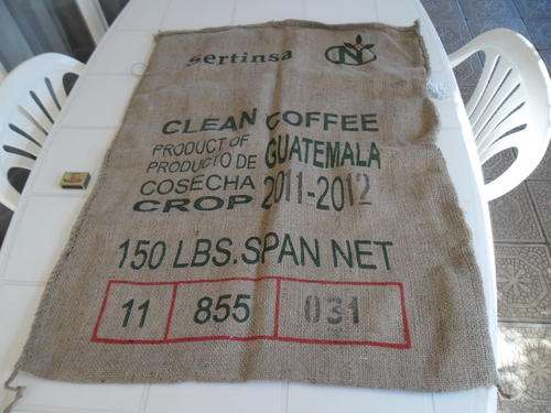 stunning large Hessian bag