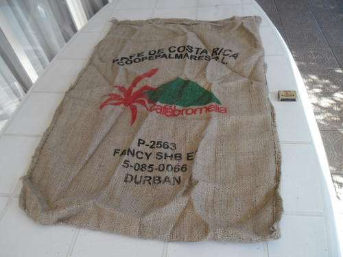 large Hessian bag