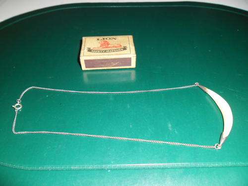 silver and ivory necklaces & pendant