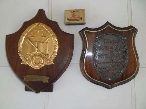 vintage wood plaques 1967 and 1999