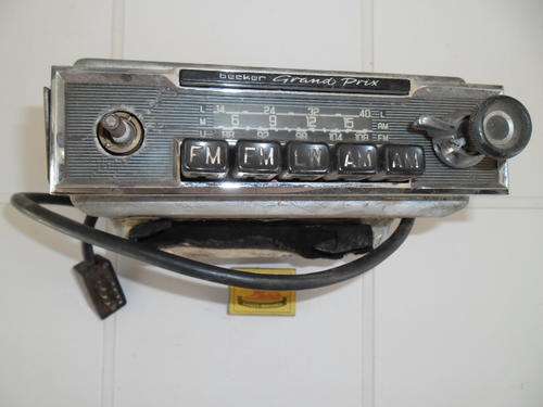 heavy old Becker Grand Prix car radio don't no if it is working purchase as is