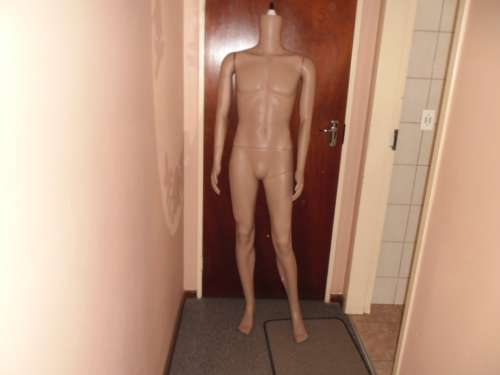 Rare used full body mannequin male size is 1800mm high see condition pick up only