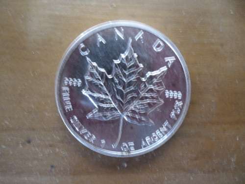 1988 Canadian silver maple leaf $5 1oz .9999 fine silver coin shipping postnet R100 only