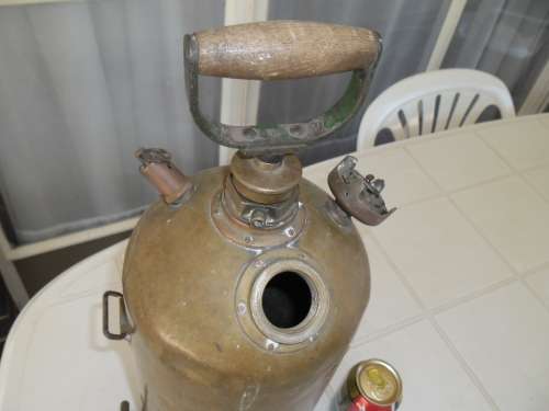 Very rare brass & metal multispray grand central airport can size 520mm high see is what you get