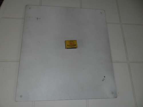 Heavy thick metal enamel breakdown reproduction sign 405mm wide postage R85