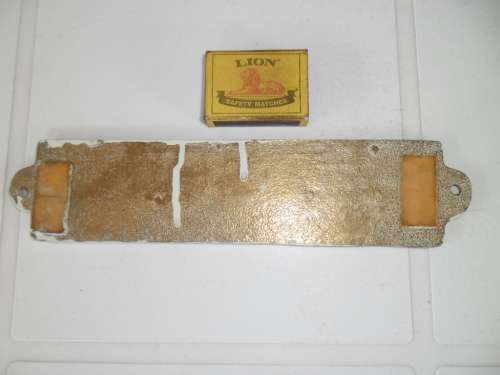 Brass casting plaque size is 235mm long postage is R60