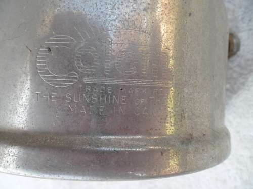 Old Coleman no. 237-299 lantern made in Canada no shade postage is R80