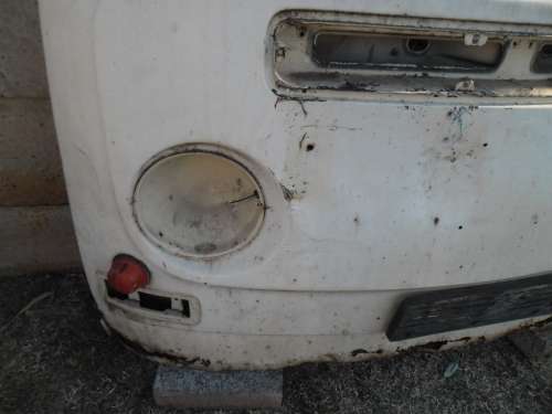 Stunning old VW Kombi front nose cut out size is 1600mm x 1060mm x 500mm weighs 50kg collection only
