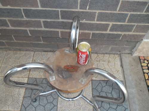 Very rare art deco Designers Chromed/wood/glass top table size is 530mm high collection only