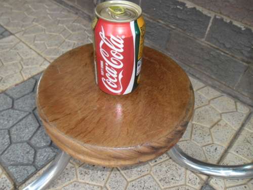 Very rare art deco Designers Chromed/wood/glass top table size is 530mm high collection only