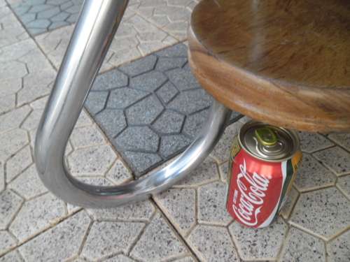 Very rare art deco Designers Chromed/wood/glass top table size is 530mm high collection only