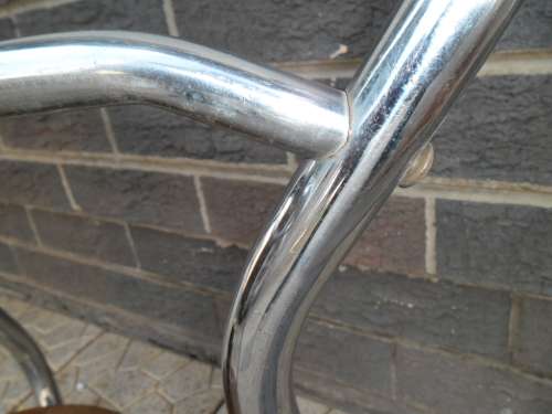 Very rare art deco Designers Chromed/wood/glass top table size is 530mm high collection only