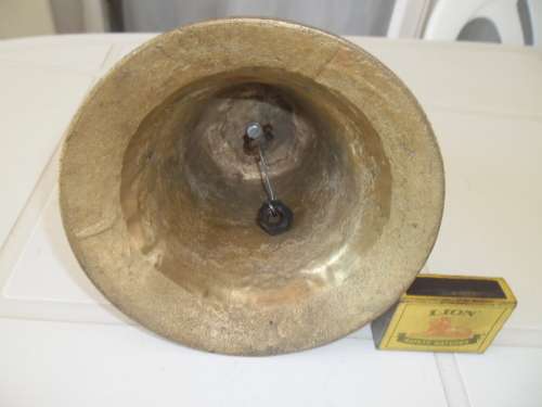 brass bell size is 210mm high including handel postnet postage is R120