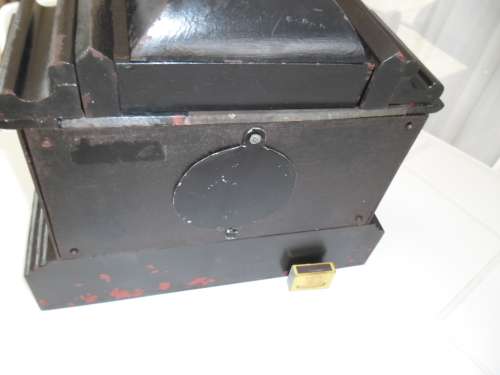 Very rare large cast iron mantel clock housing only weighs 14kg size is 400mm wide postage is R360