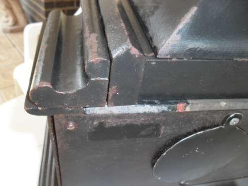 Very rare large cast iron mantel clock housing only weighs 14kg size is 400mm wide postage is R360