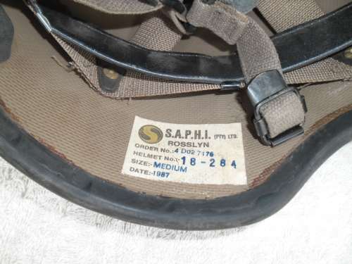 1987 South Africa military helmet postage R75