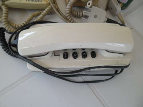 3 vintage telephones complete not tested postage is R90