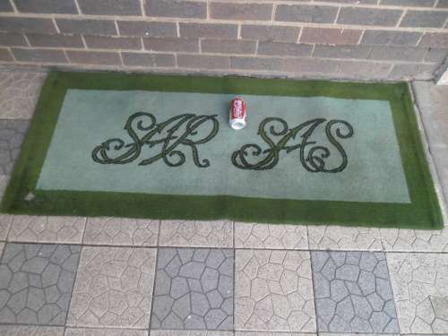 Original rare old SAR  SAS rug/carpet size is 1540mm x 650mm see conditition