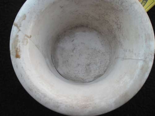 A Vinolia Shaving soap pot and lid see condition with cracks postnet postage R120