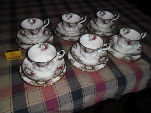 6 trio's Royal Albert Bone China England Celebration excellent condition Postnet postage R160