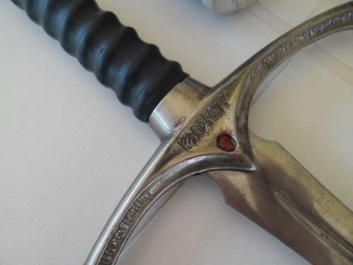 Stunning decorated heavy 1090mm long metal blade sword collection only by buyer