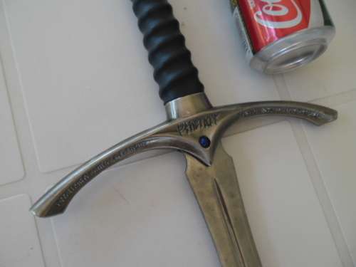 Stunning decorated heavy 1090mm long metal blade sword collection only by buyer