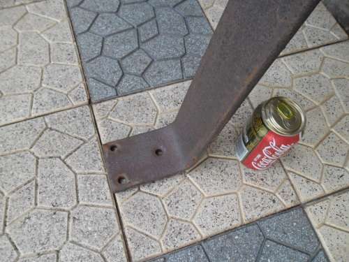 stunning very old and very large with thick bracket metal tractor seat 900mm high collection only