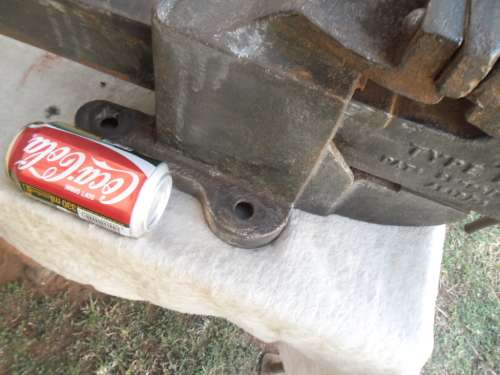 Antique very rare Hamptons large cast iron bench vice weighs 27kg collection only