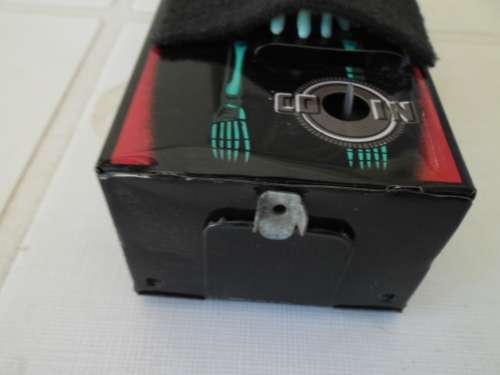 Rare Coffin Bank tinplate toy working mint condition