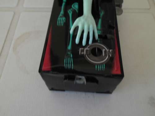 Rare Coffin Bank tinplate toy working mint condition