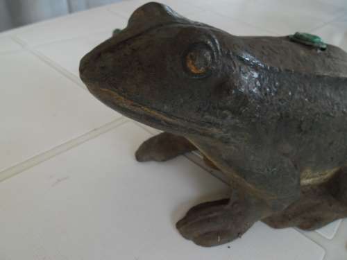 Heavy Cast iron water springler Frog not tested