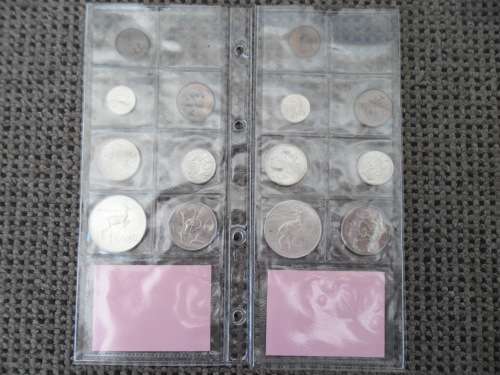 2 - 1968A and 1968E South Africa coin sets