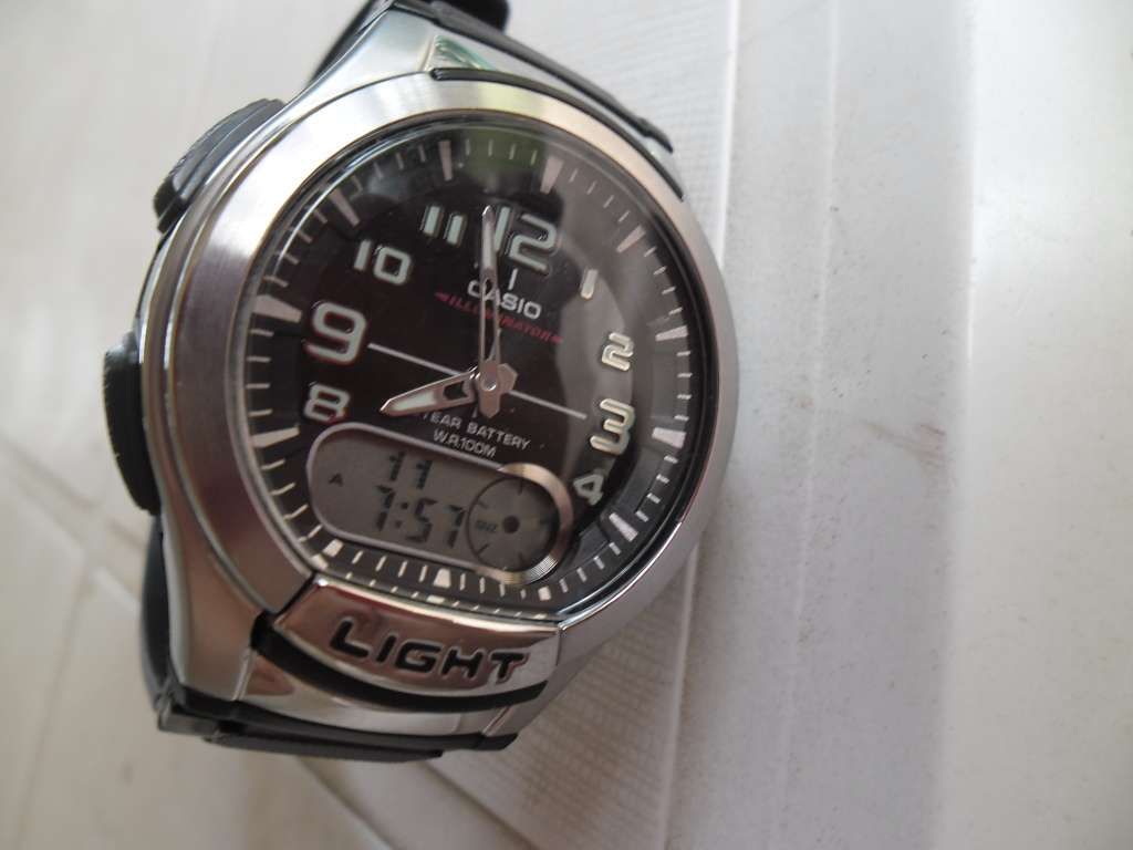 Casio AQ-180W mens watch working